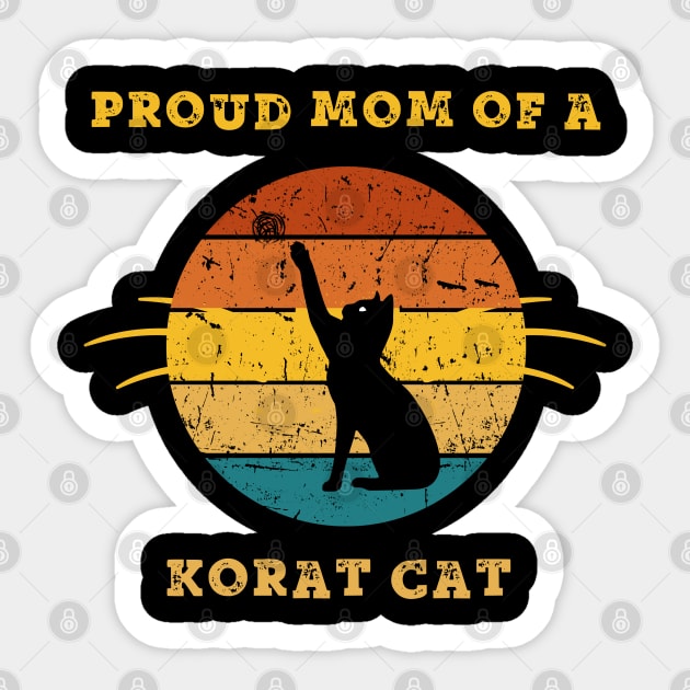 korat cat mom Sticker by vaporgraphic